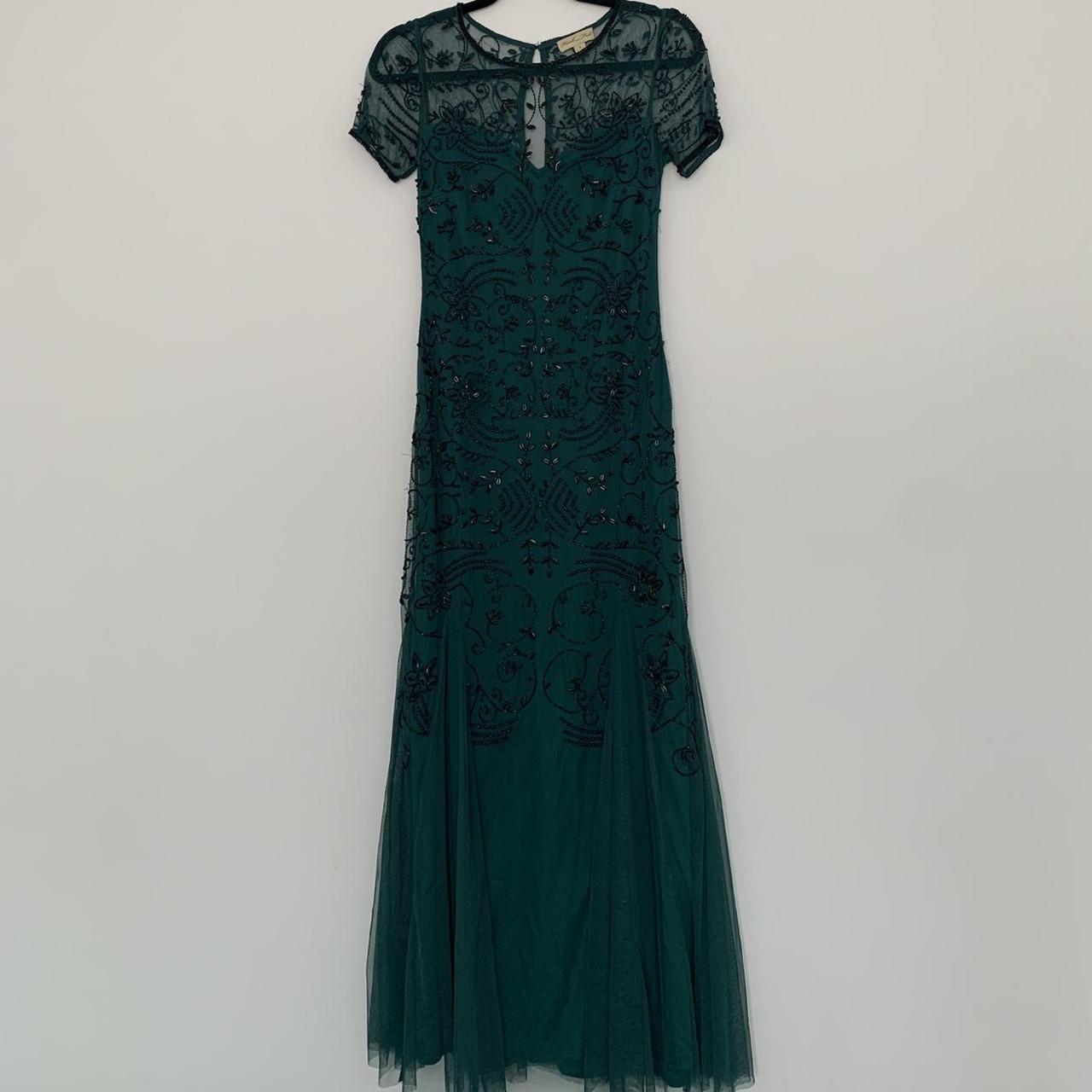 Frock and Frill emerald green maxi evening dress