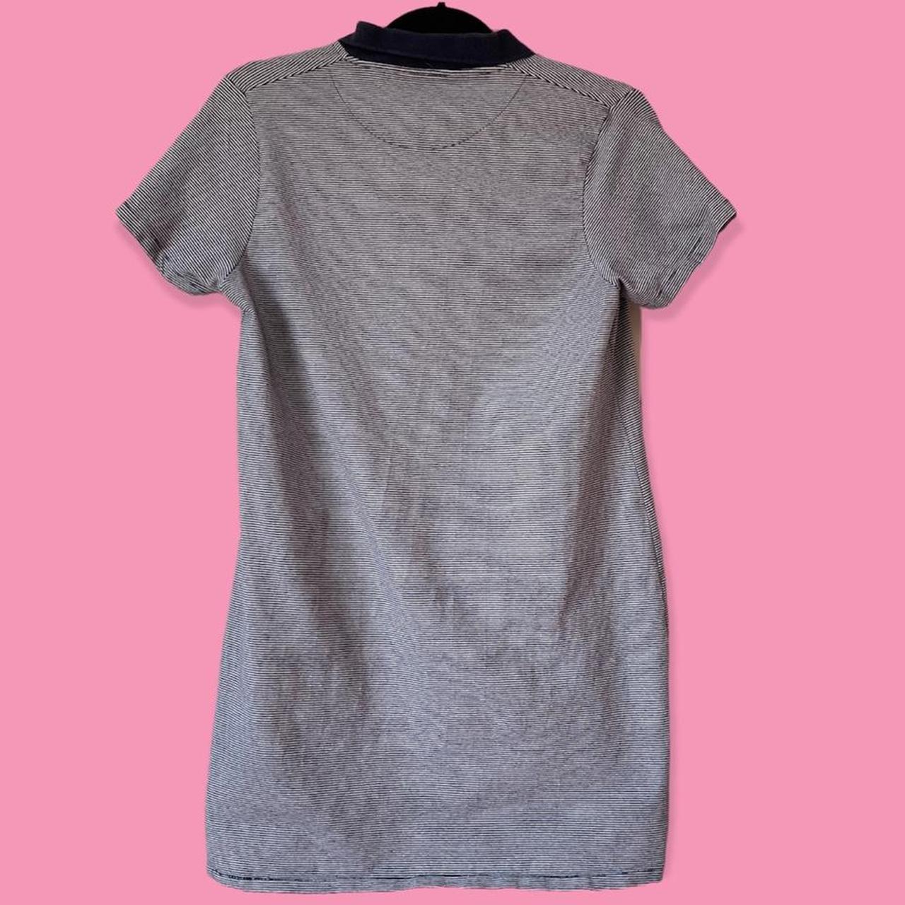 Kangol Navy Mini Shirt Dress Zip up embroidered... Depop