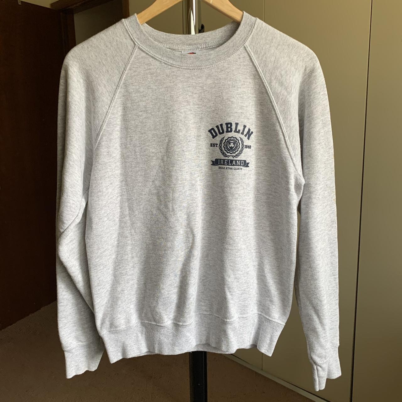 Dublin Ireland Crewneck Sweatshirt Light Gray. Some... - Depop