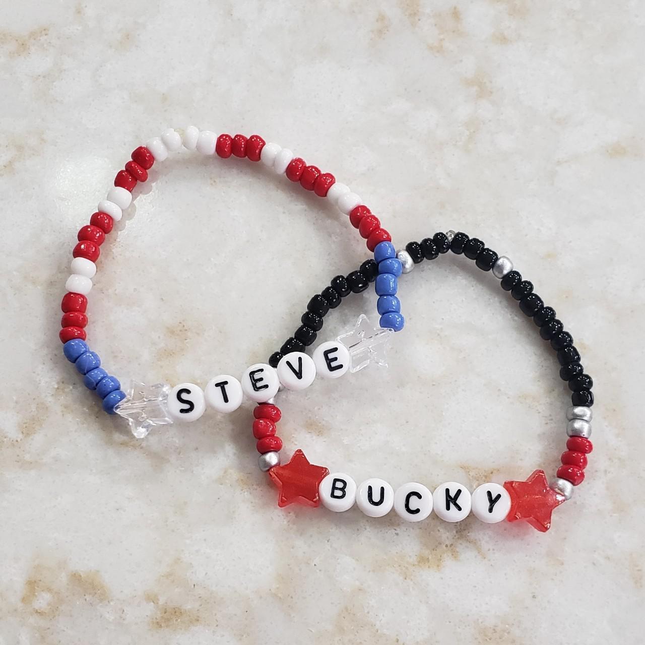 Steve and Bucky bracelet set wear them together or... - Depop