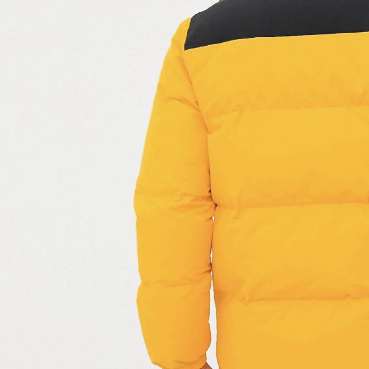 converse puffer jacket in yellow