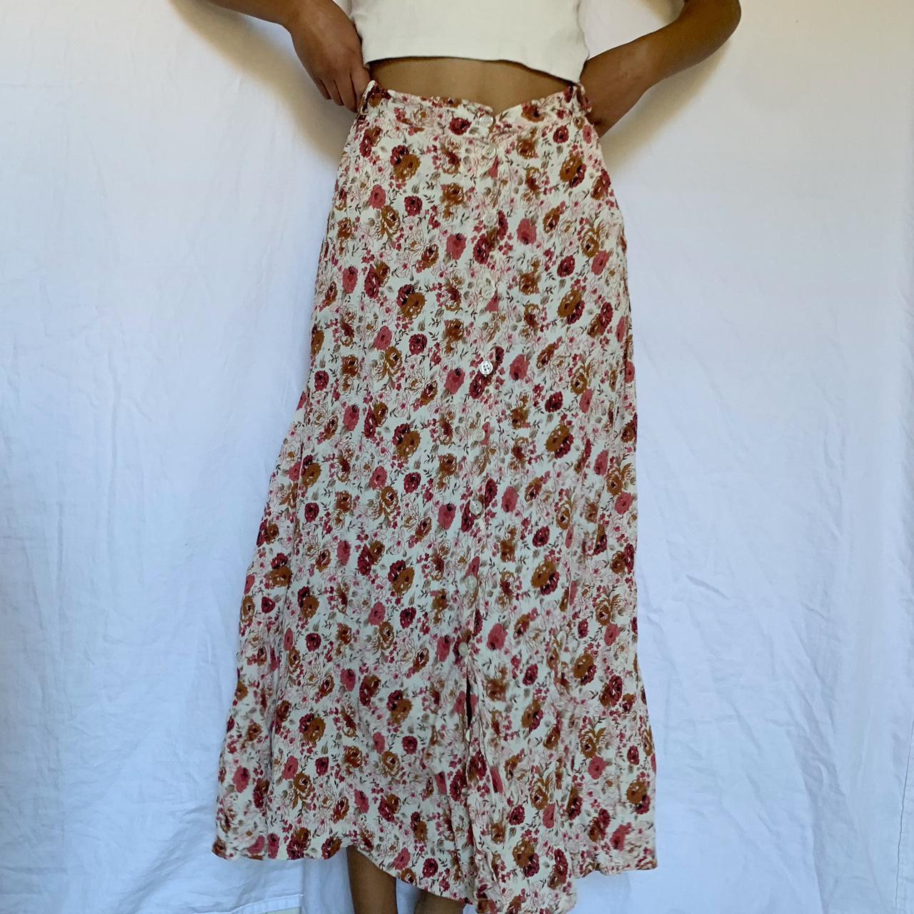 Long floral shop skirt 90s