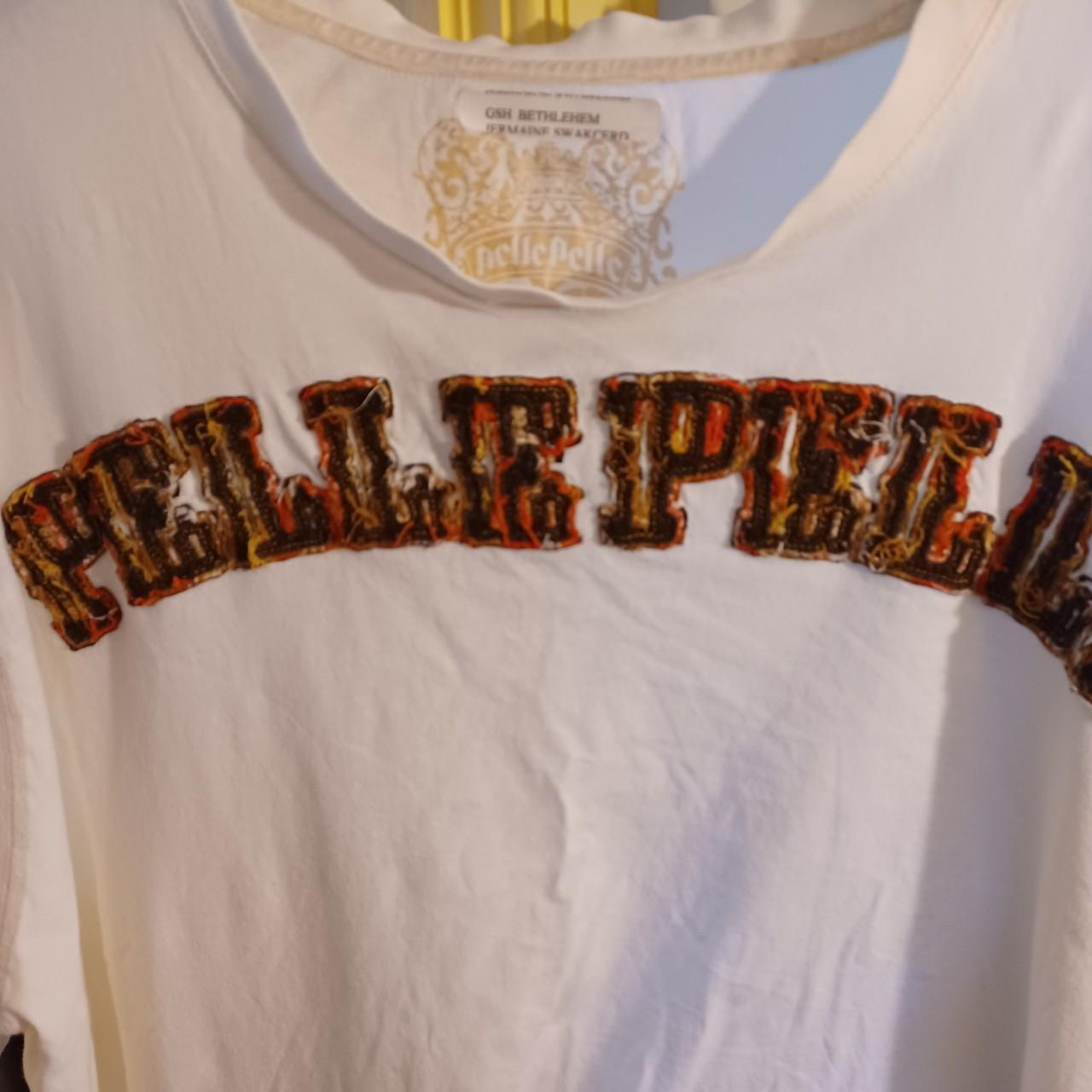 Pelle Pelle Men's White and Brown T-shirt (3)