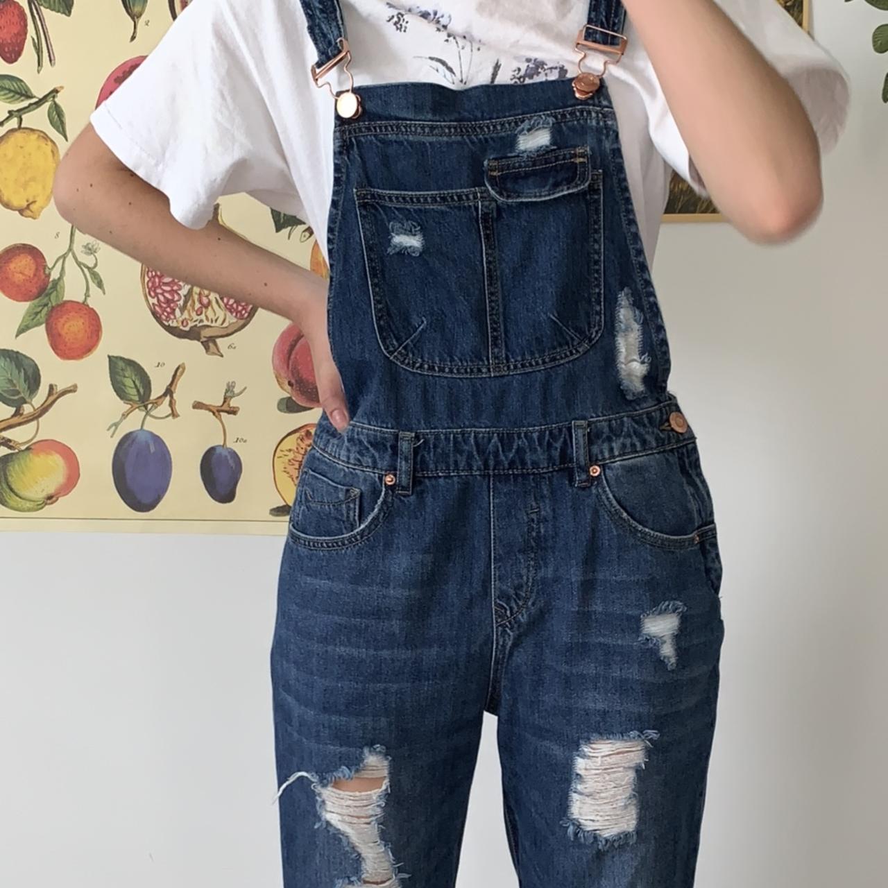 denim overalls 😼 - i used to always where these... - Depop