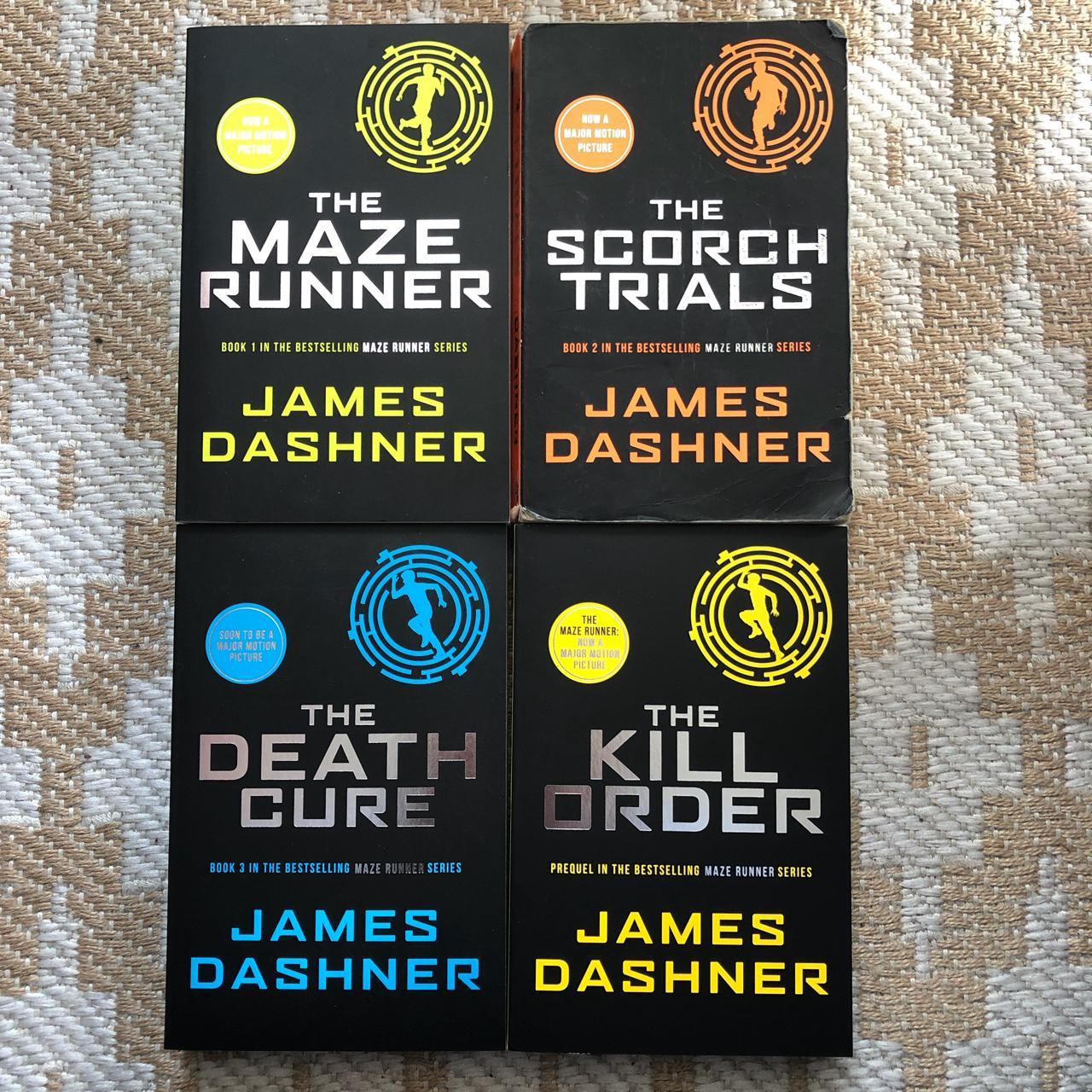 maze runner books 1-4 all in good condition- the... - Depop