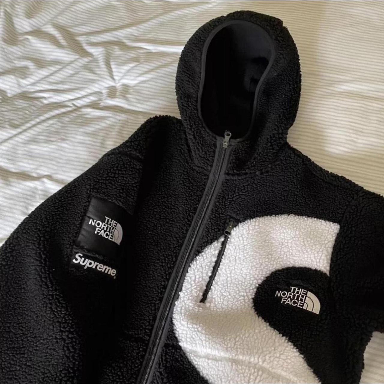 Supreme X The North Face S Logo Fleece Jacket 1000... - Depop