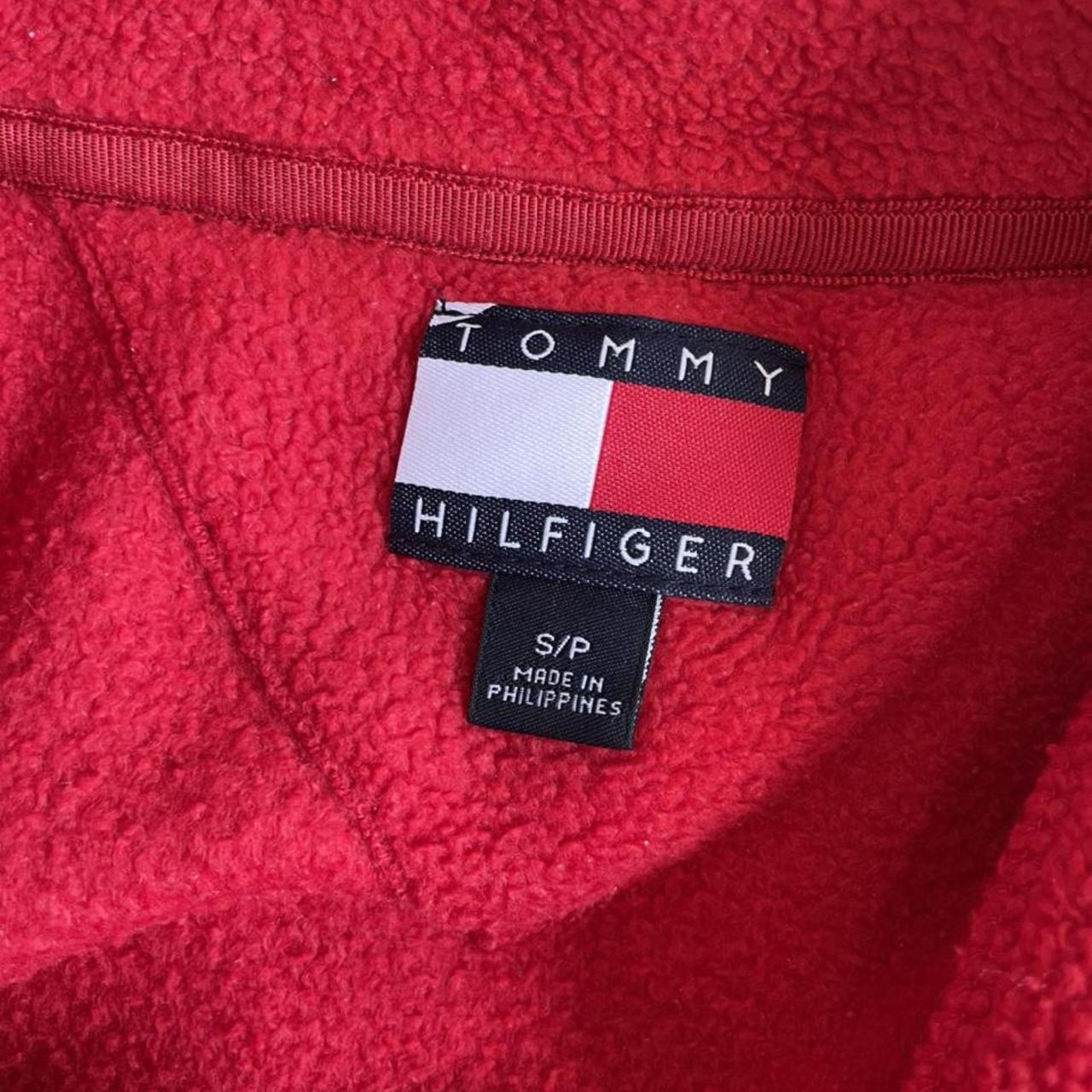 Tommy Hilifiger vintage fleece in red. Men’s size... - Depop