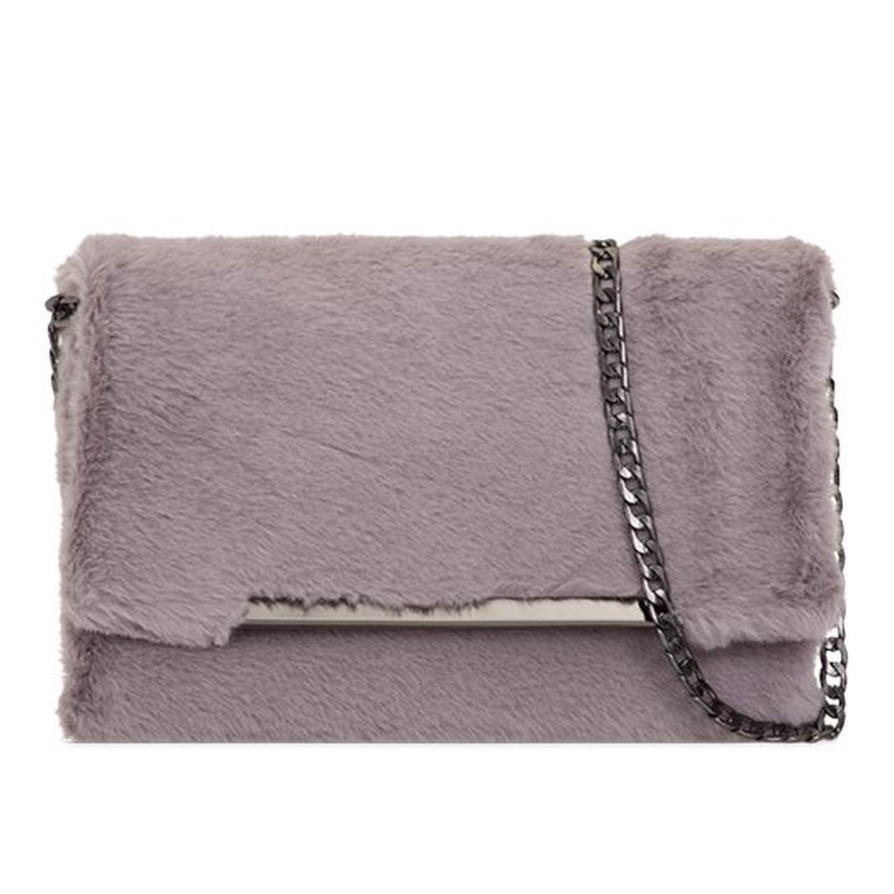 Charcoal grey cheap clutch bag