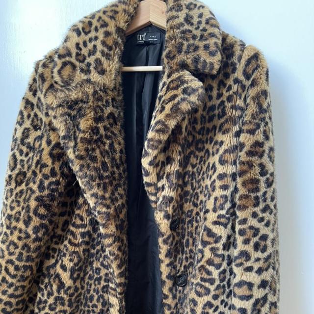 Leopard faux fur coat zara best sale