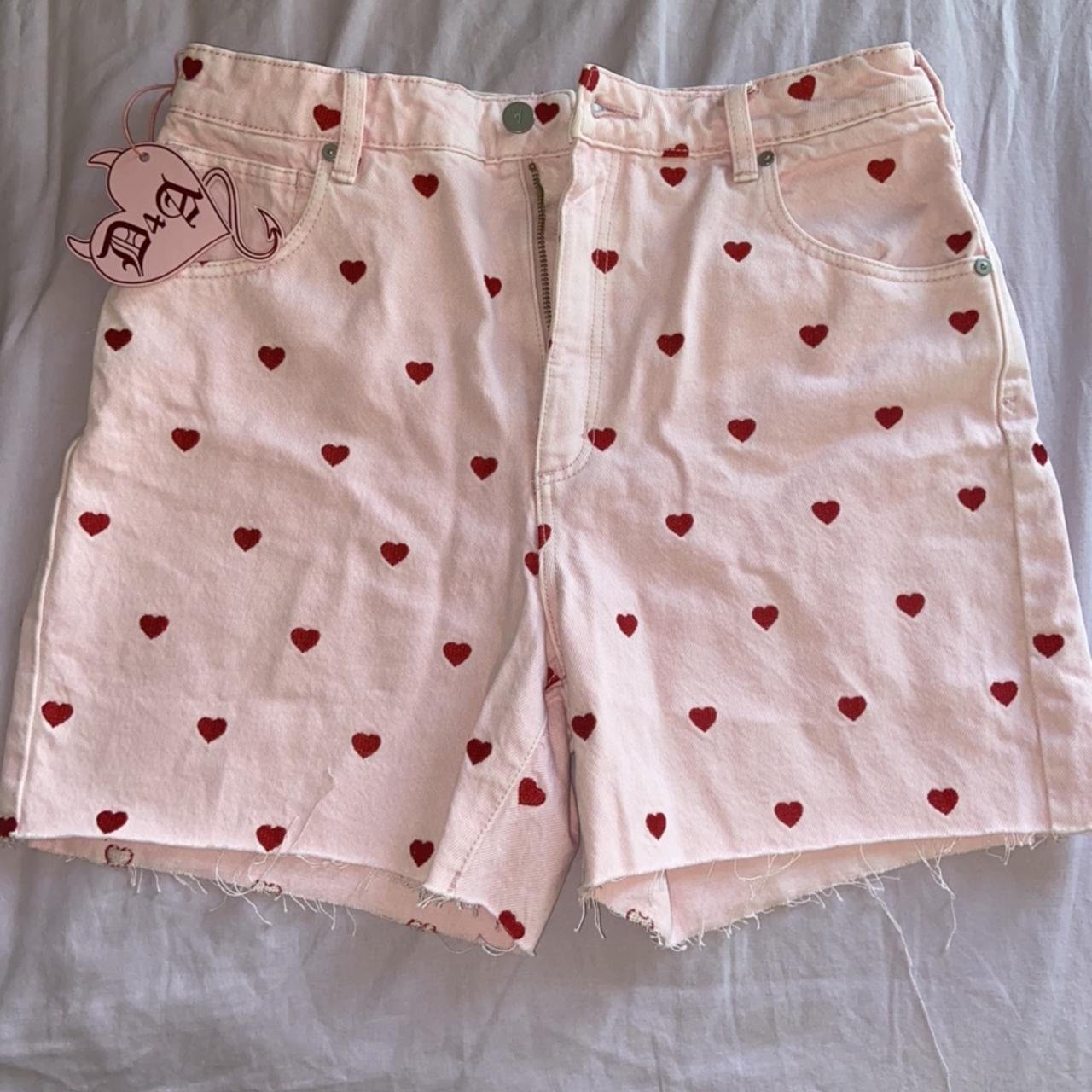 Dyspnea Women's Pink and Red Shorts