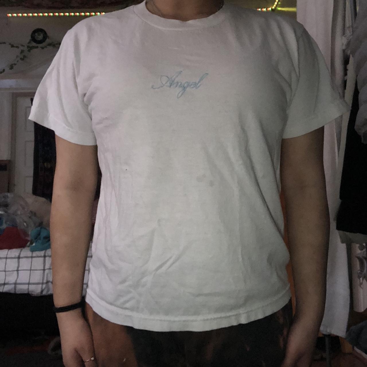 FREE SHIPPING brandy melville angel tshirt a few... Depop