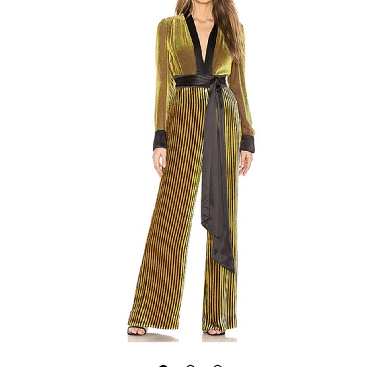 Diane von furstenberg velvet hot sale jumpsuit