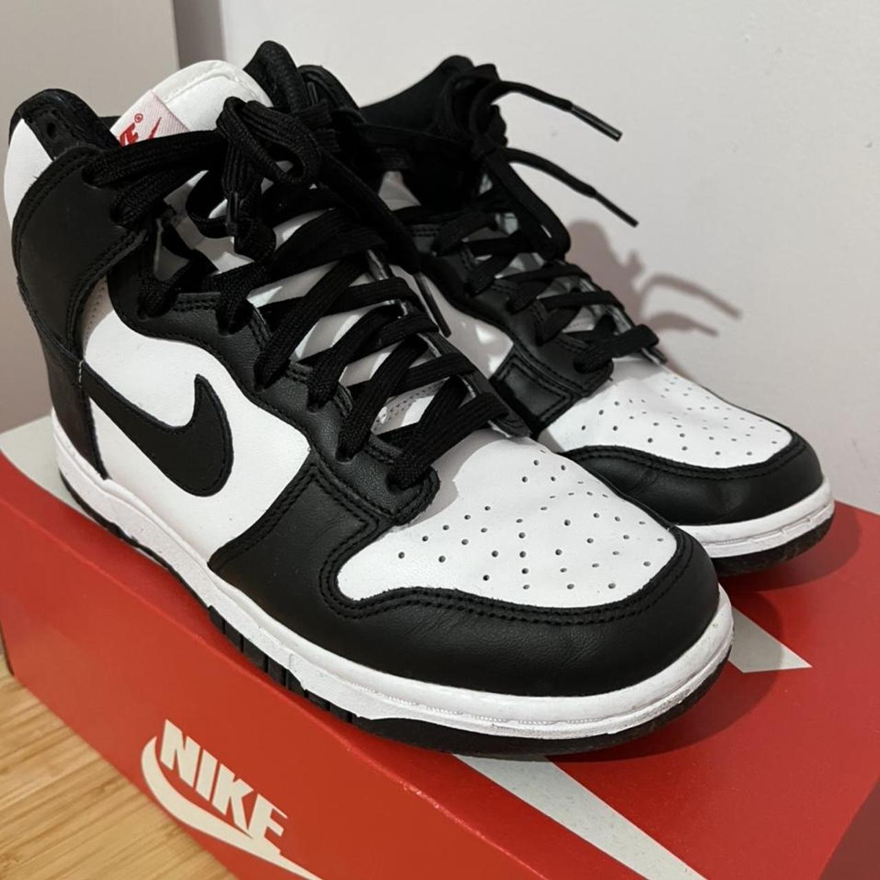 Want to sell high dunk pandas size 7 woman’s - Depop