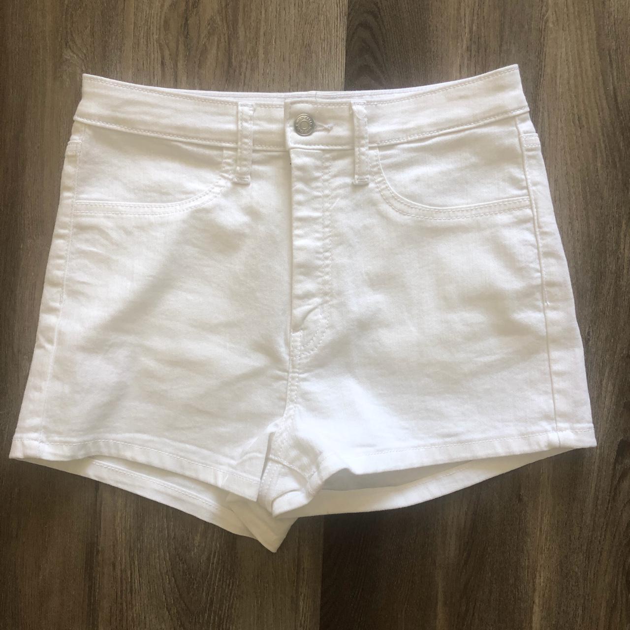 Wild fable white denim high rise shorts Labeled as... - Depop
