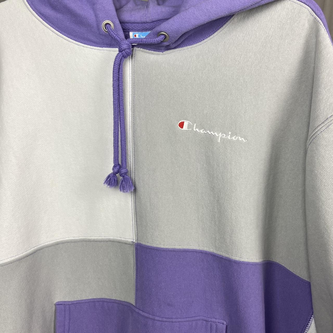 Urban Outfitters Champion Colorblock Hoodie Purple ?Champion X UO