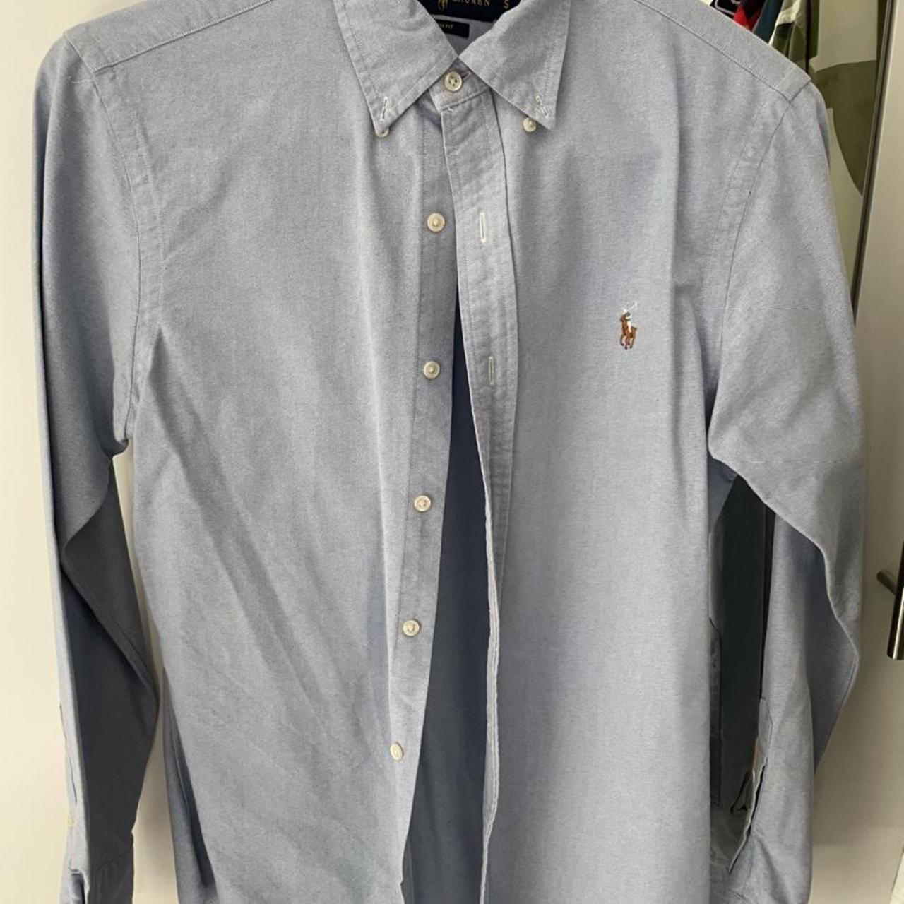 Ralph Lauren light blue dress shirt, slim fit, Men’s... - Depop