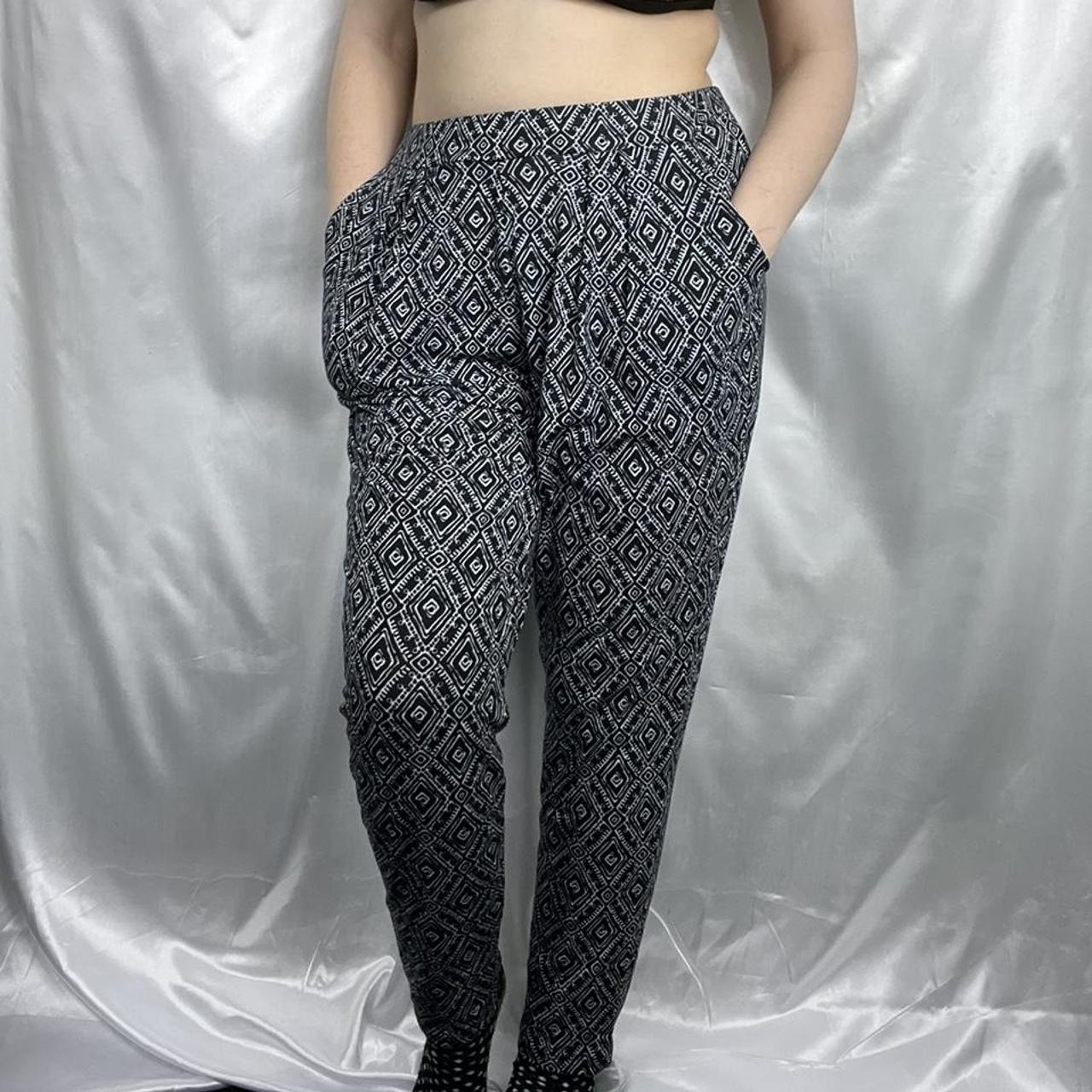 Black And White Print Pants.🖤 Black & White print pants • DESCRIPTION • 🌿... - Depop