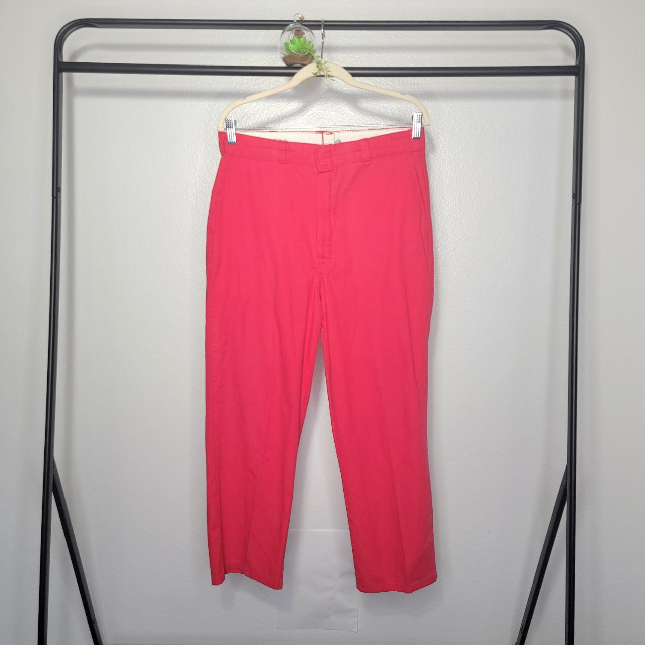 Dickies Made in USA Vintage 80s Men's Red Chinos...