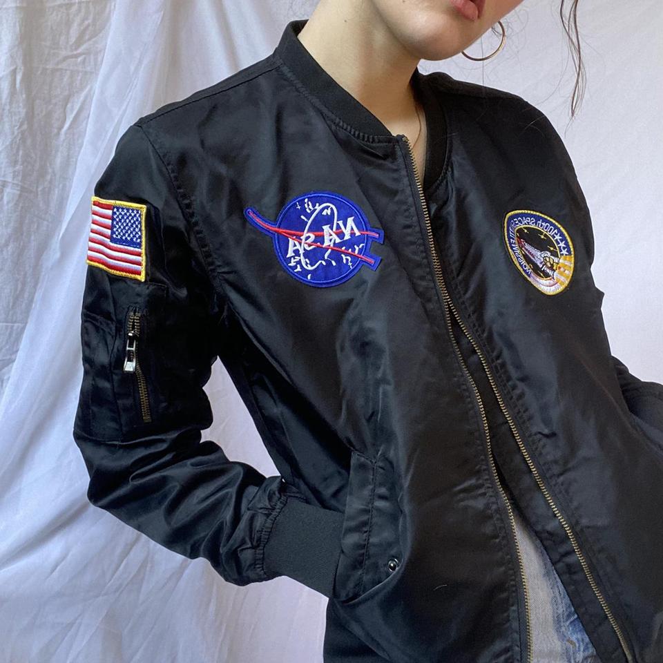 Women's nasa 2025 bomber jacket