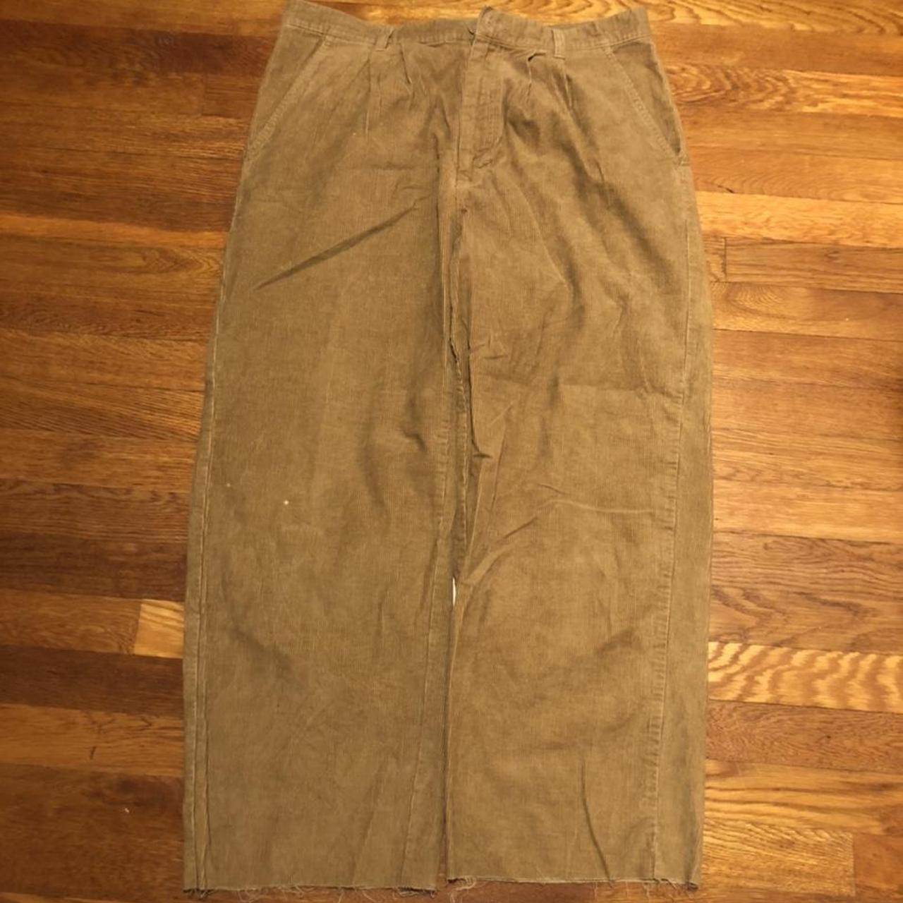 light brown baggy corduroy pants