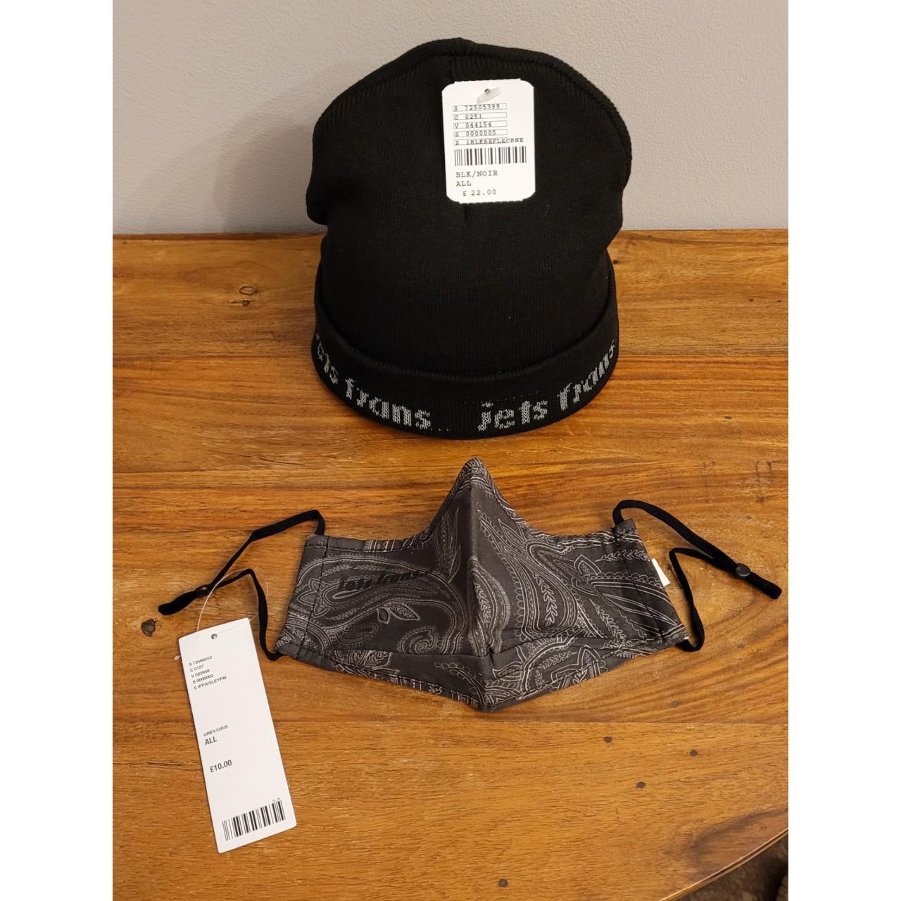 Urban Outfitters Men's Black and Grey Hat