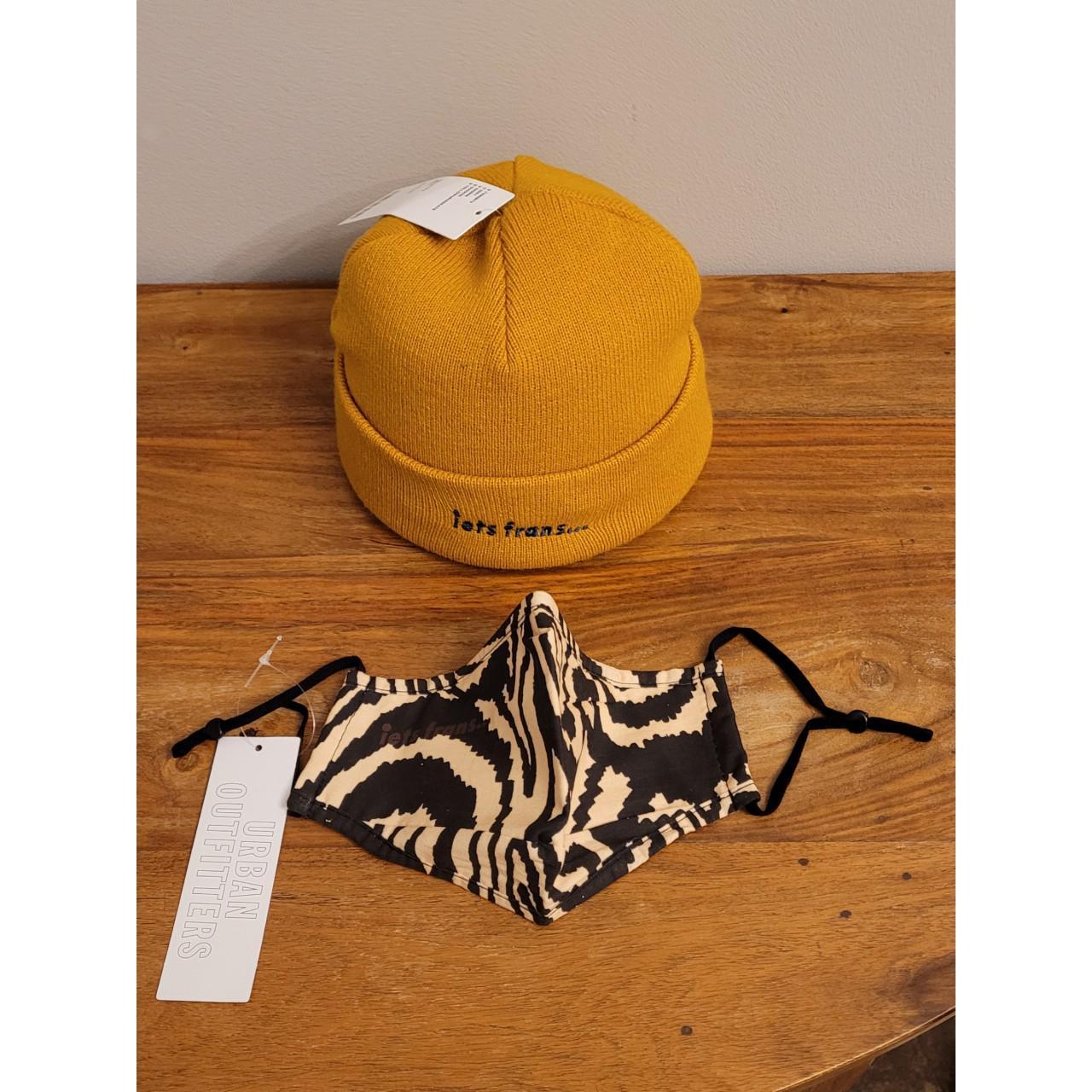 Urban Outfitters Women's Yellow and Black Hat