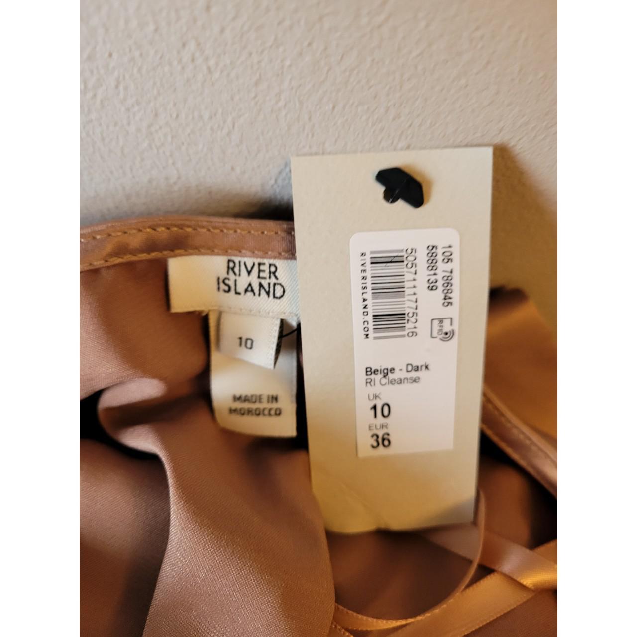 River Island Women's Gold and Tan Blouse (4)