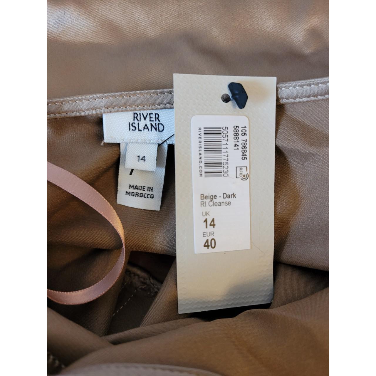 River Island Women's Tan and Gold Blouse (4)