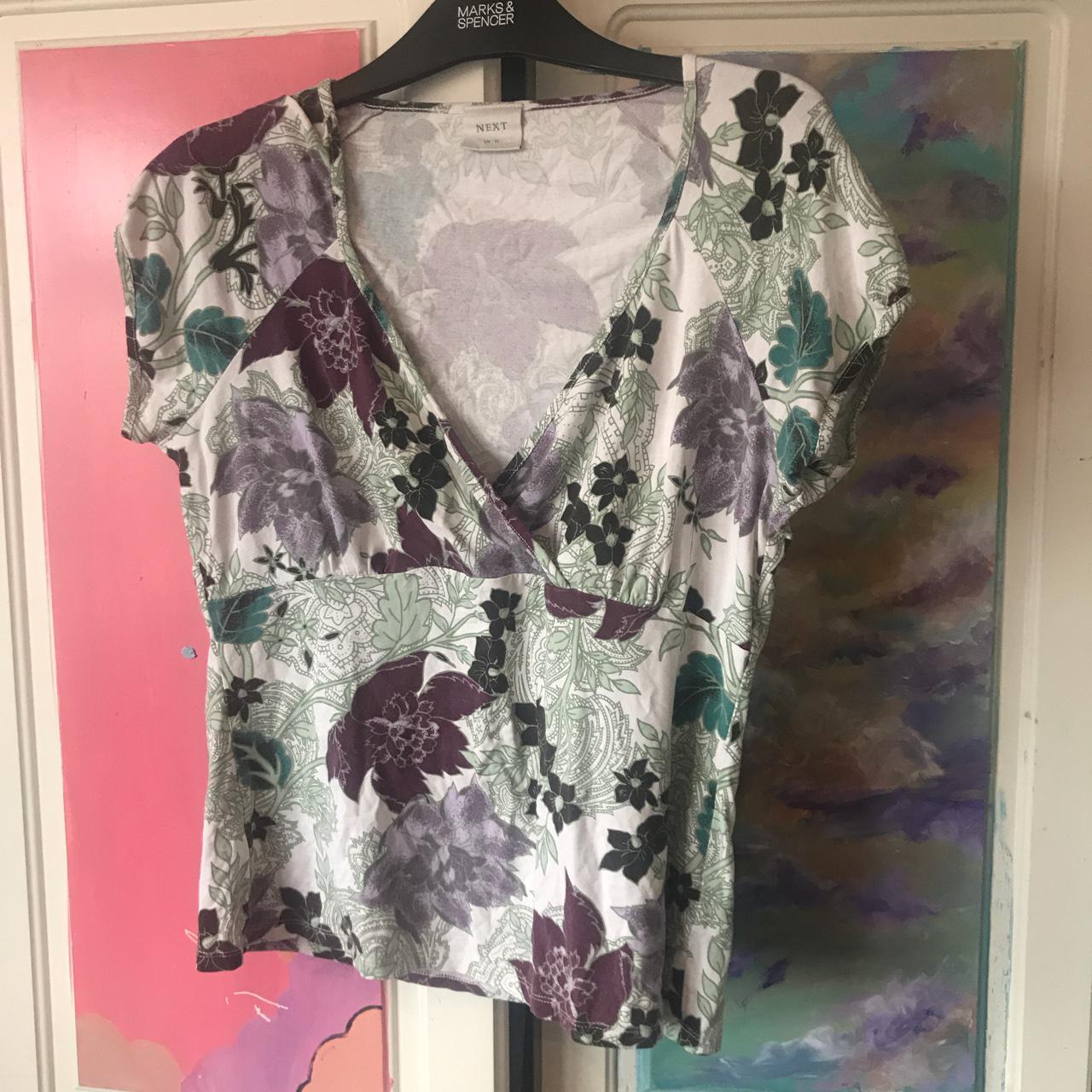 y2k Vintage NEXT floral top. In perfect condition I... - Depop