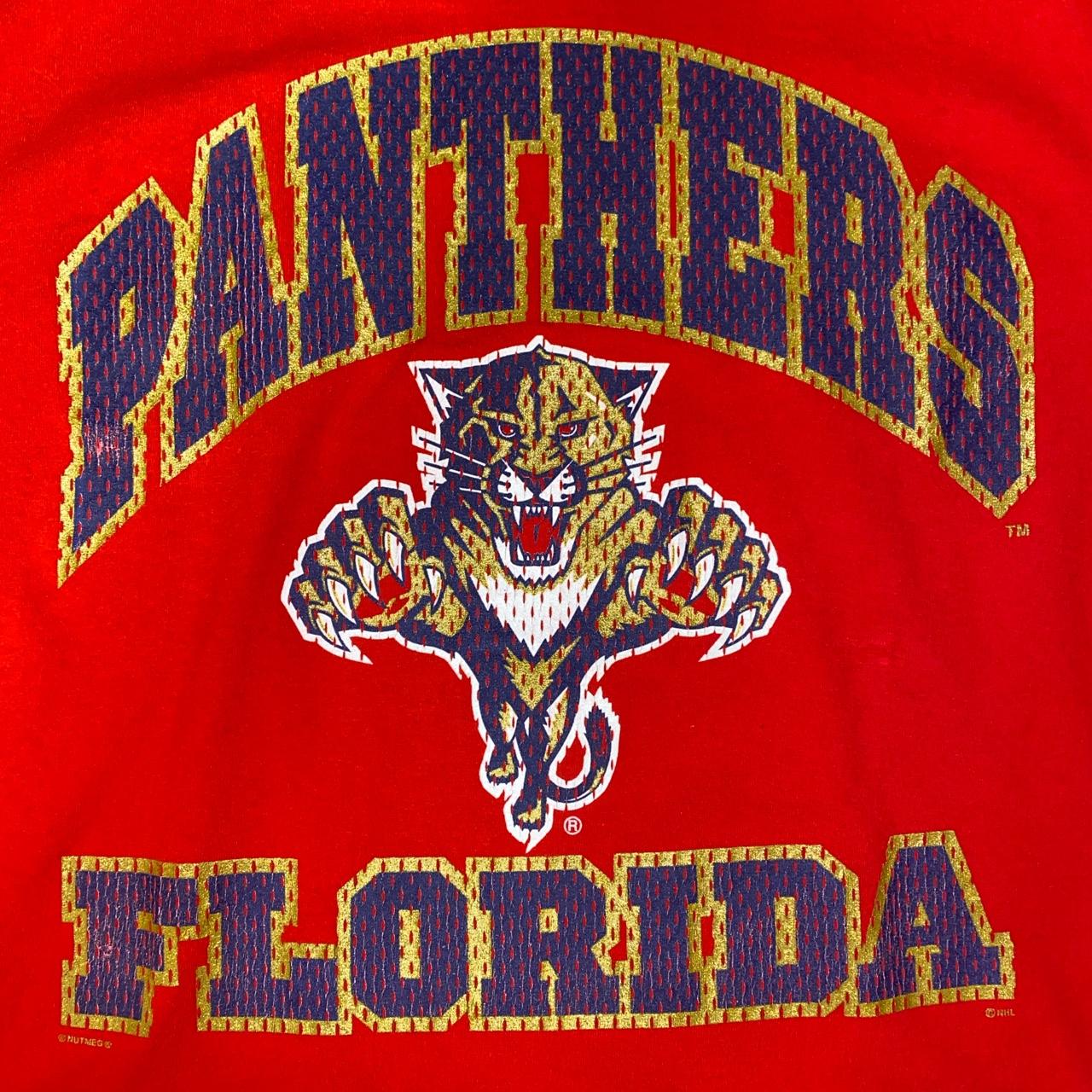 Vintage NHL Florida Panthers Hockey T-shirt - Lee... - Depop