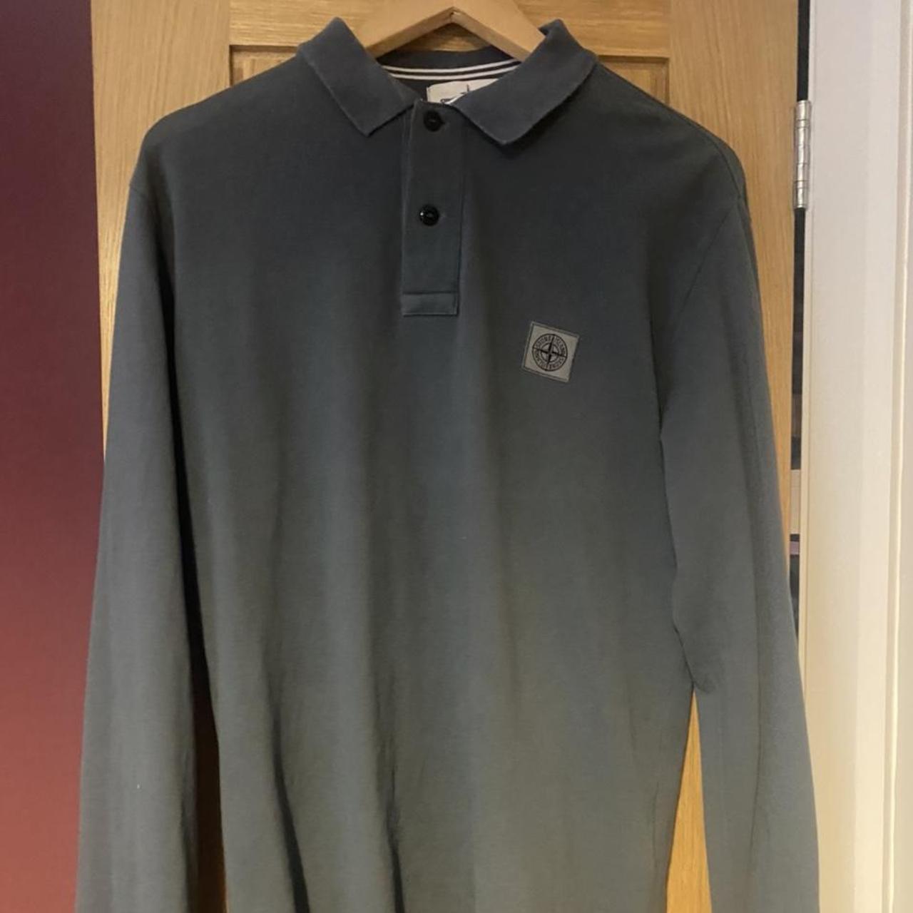 Stone Island Long sleeve polo shirt. Dark Grey not