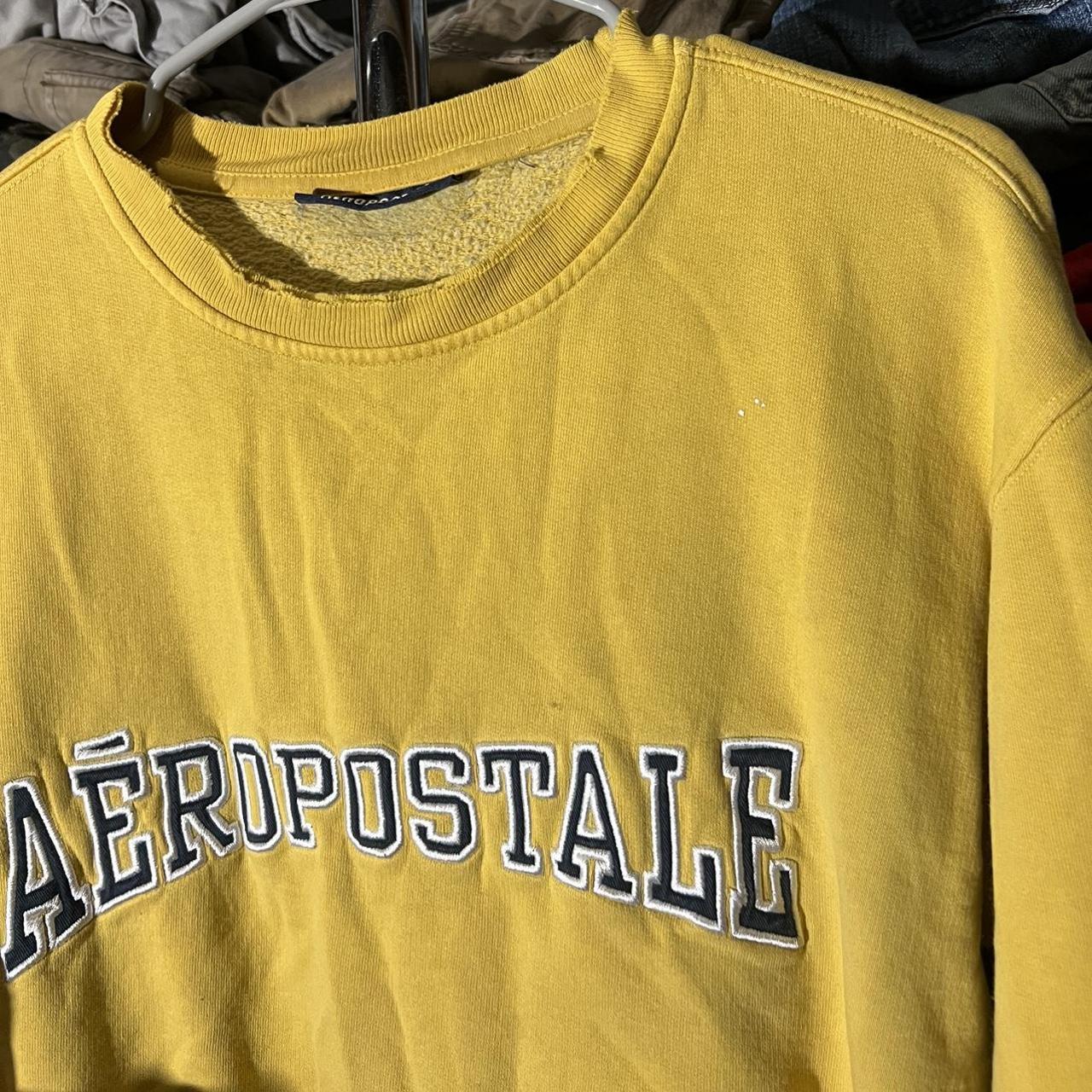 Item: Vintage Aeropostale Y2K Yellow Crewneck... - Depop