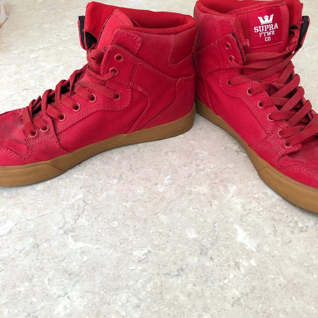 Supra red clearance high tops