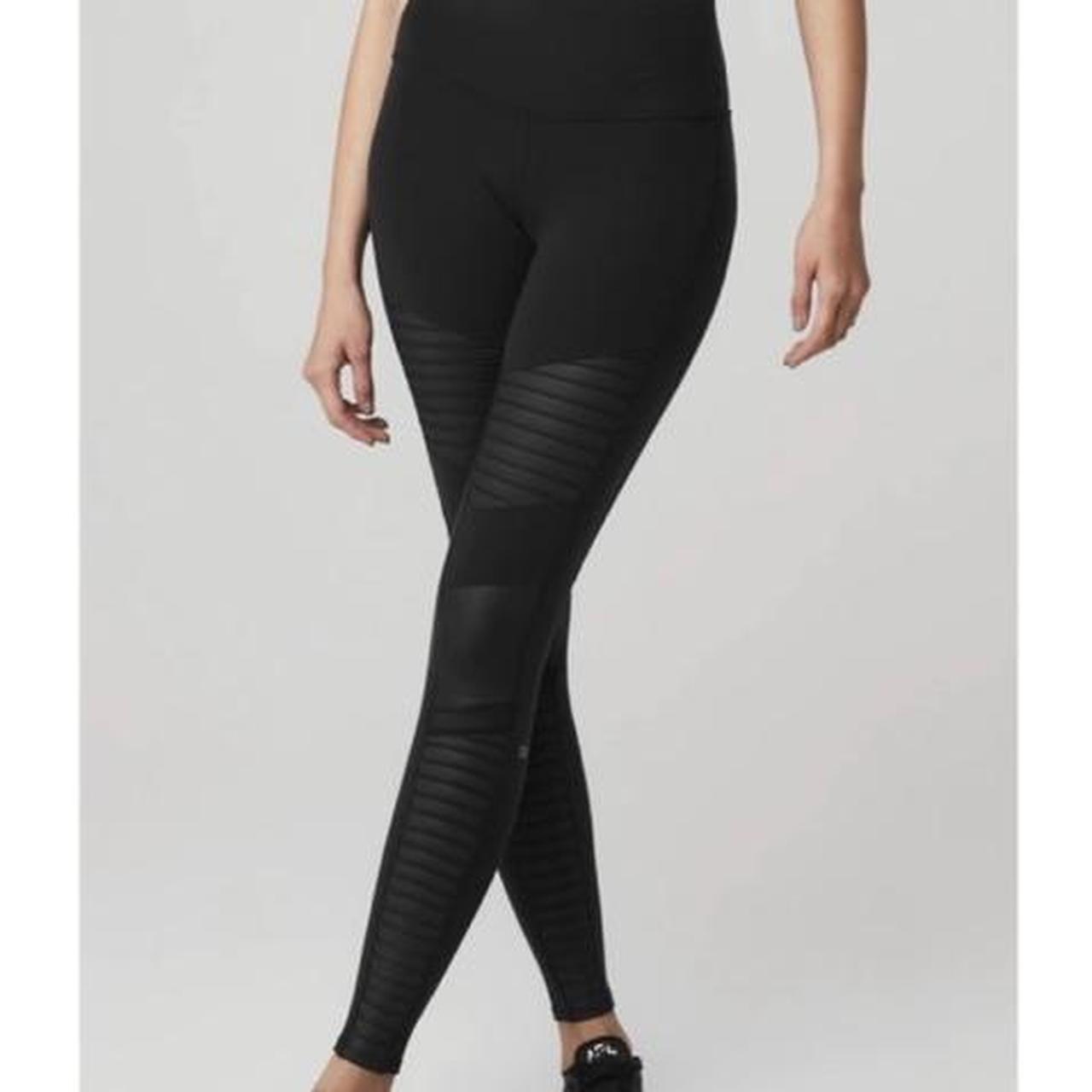 Alo Yoga, High Waisted Moto Legging Black