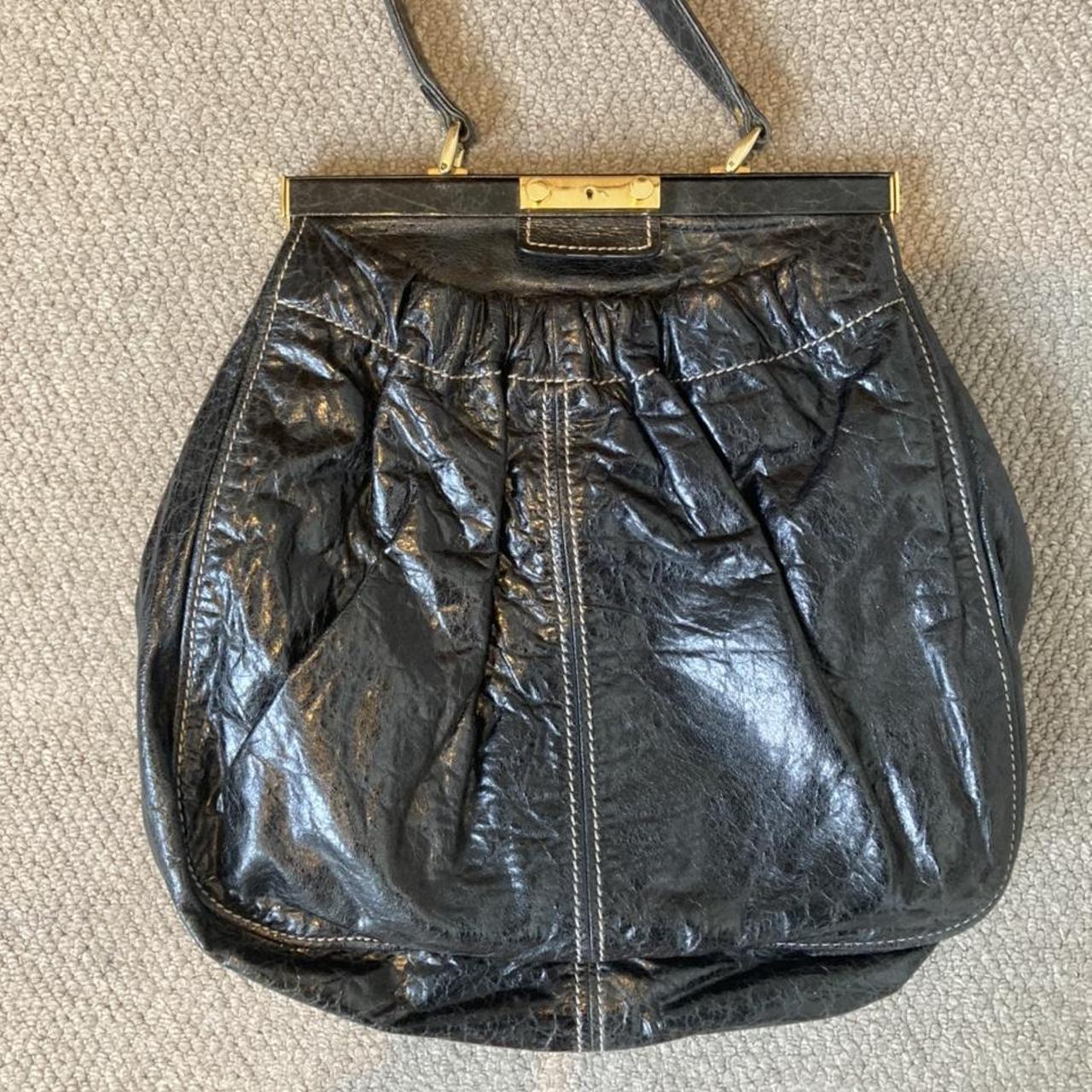 Miu Miu Black Woven Leather Fringe Hobo. Purchased - Depop