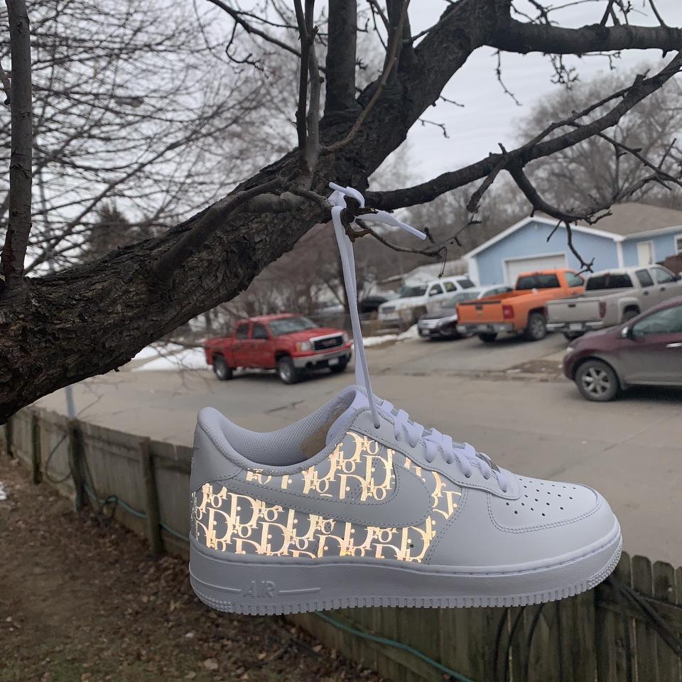 Nike Air Force 1 Reflective Dior DMEmail to  Depop