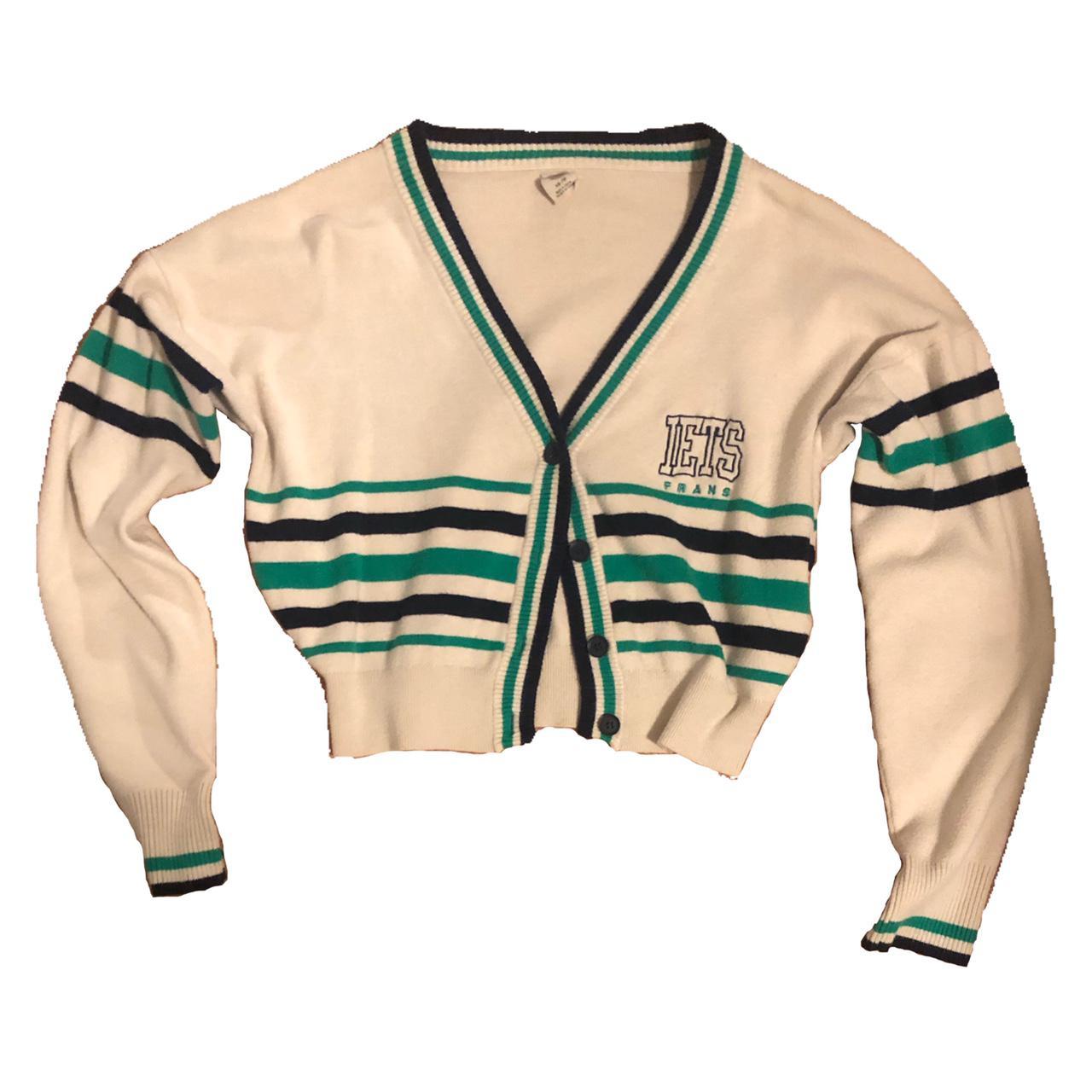 iets frans urban outfitters green and cream Depop