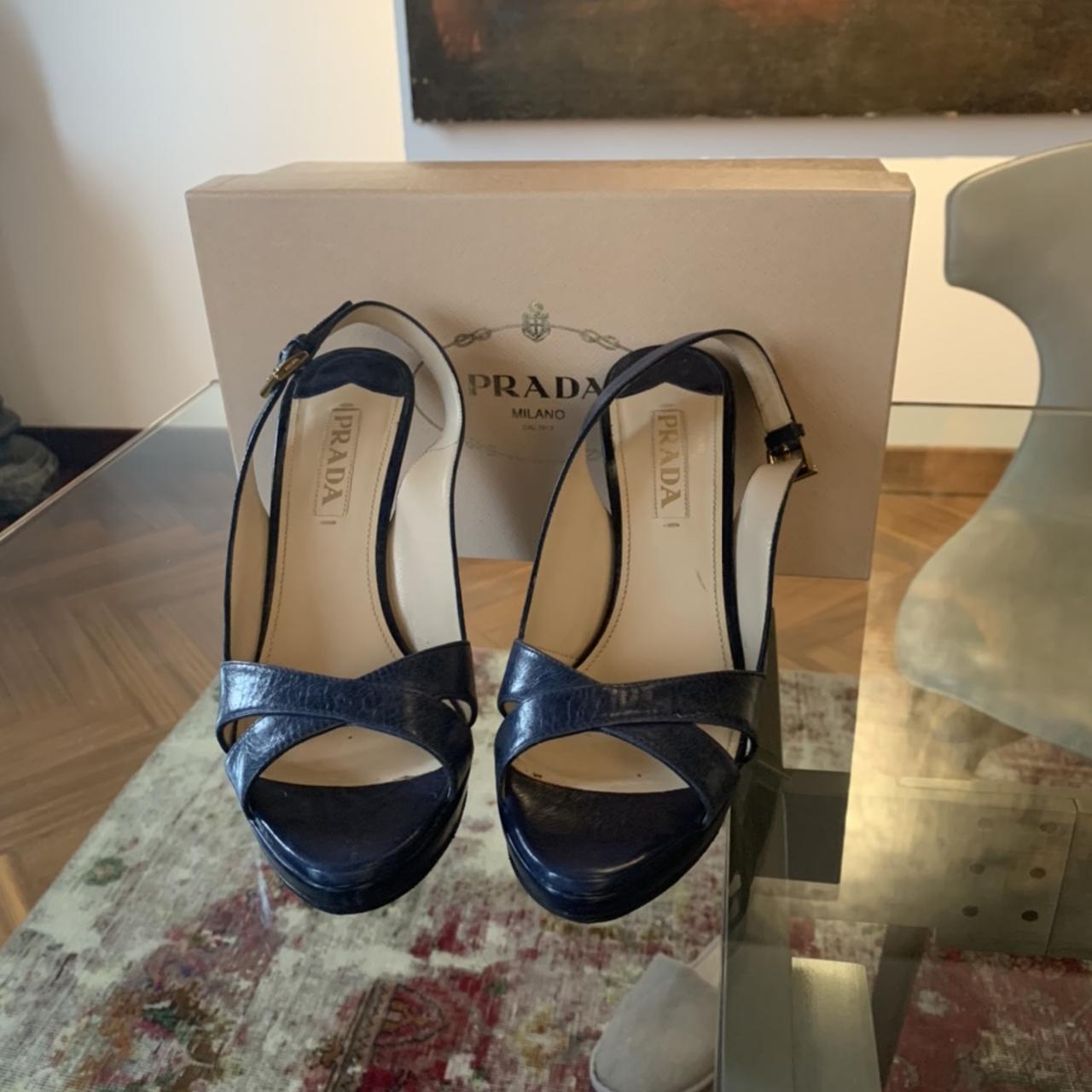 Décolleté Prada Messe Una Volta, Tacco 10 Cm Molto - Depop