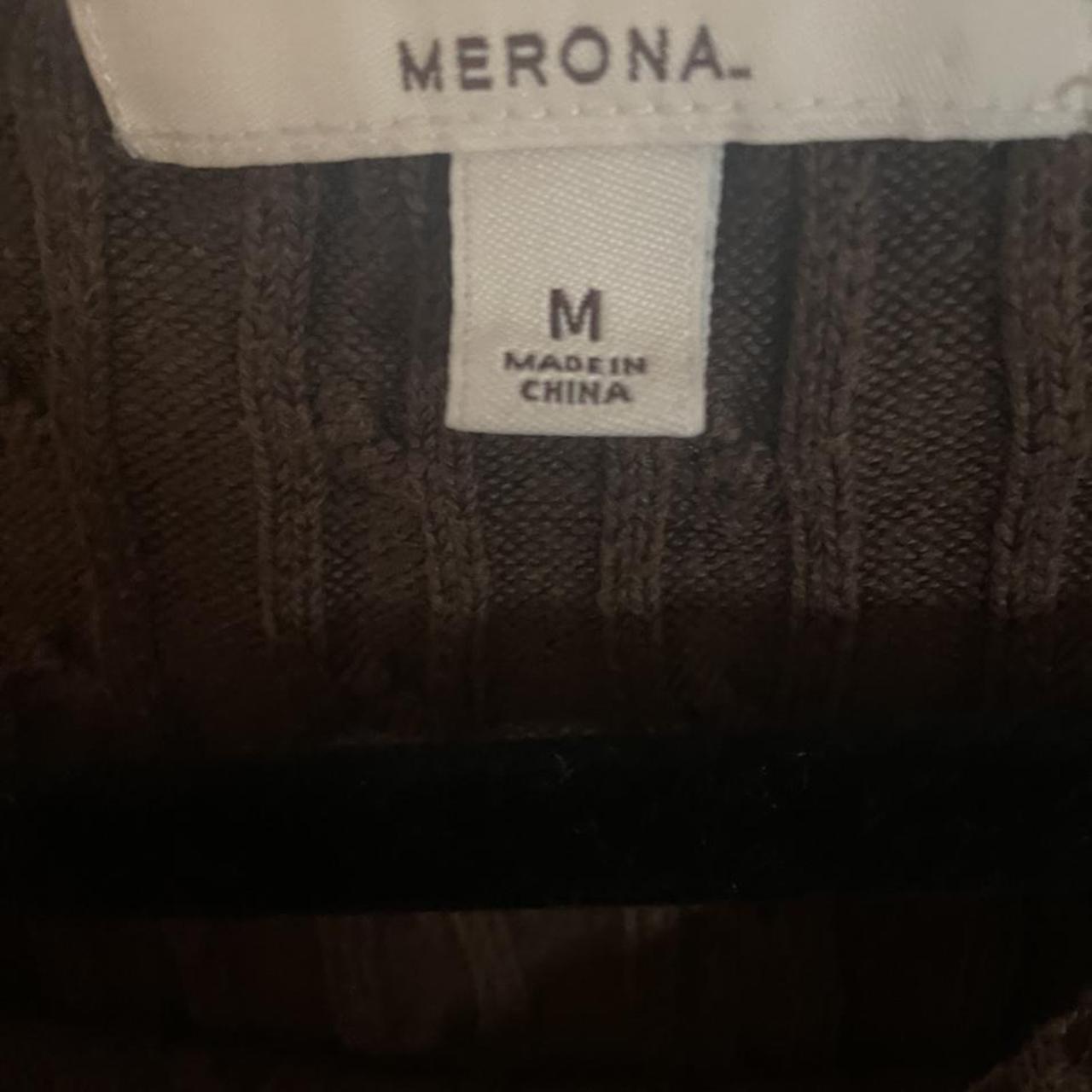 Brown cable knit sweater Super cute In great Depop