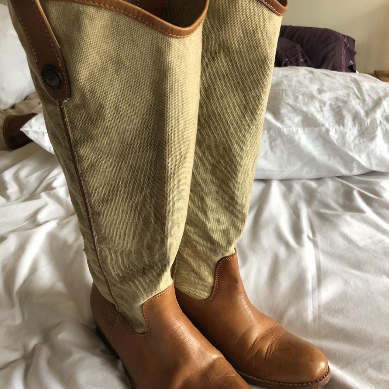 Frye canvas boots on sale