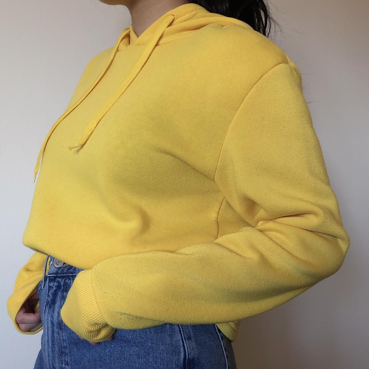 Light Fluorescent Yellow Hoodie Mens Hooded Bright Yellow Hoodie