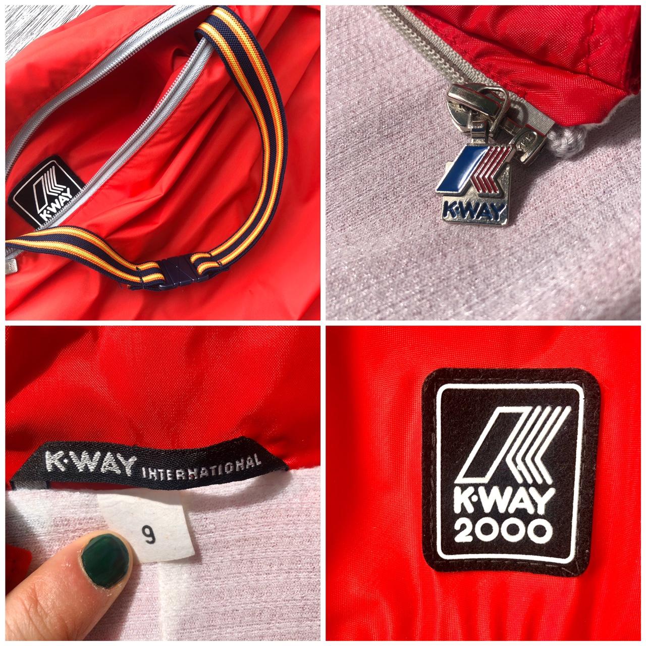 K-Way Men's Red and White Jacket (3)