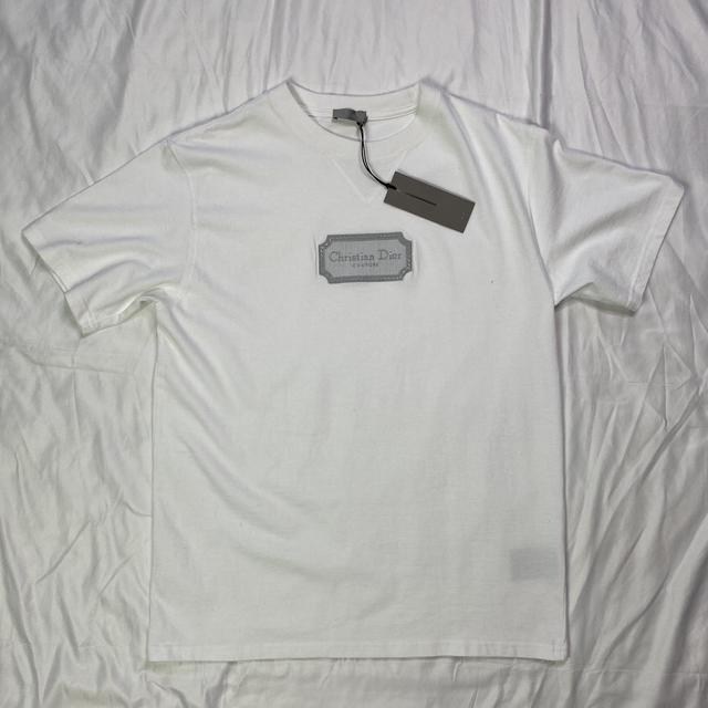 Christian Dior Couture Tee Embroidered graphic New - Depop