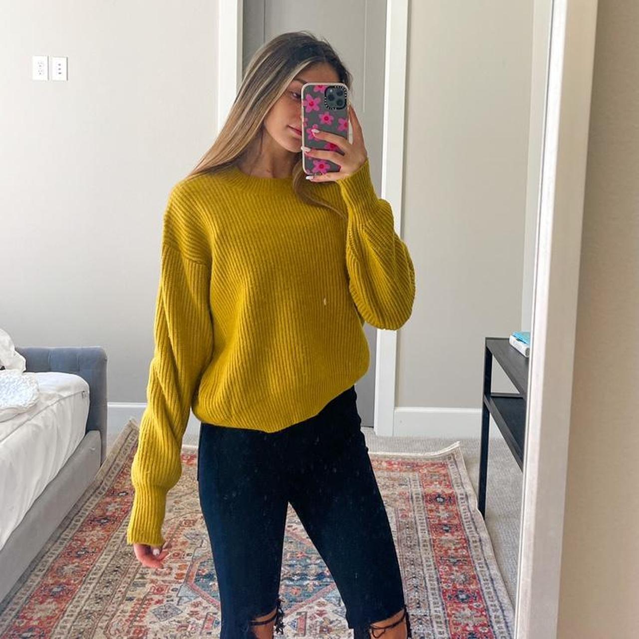 yellow fall sweater