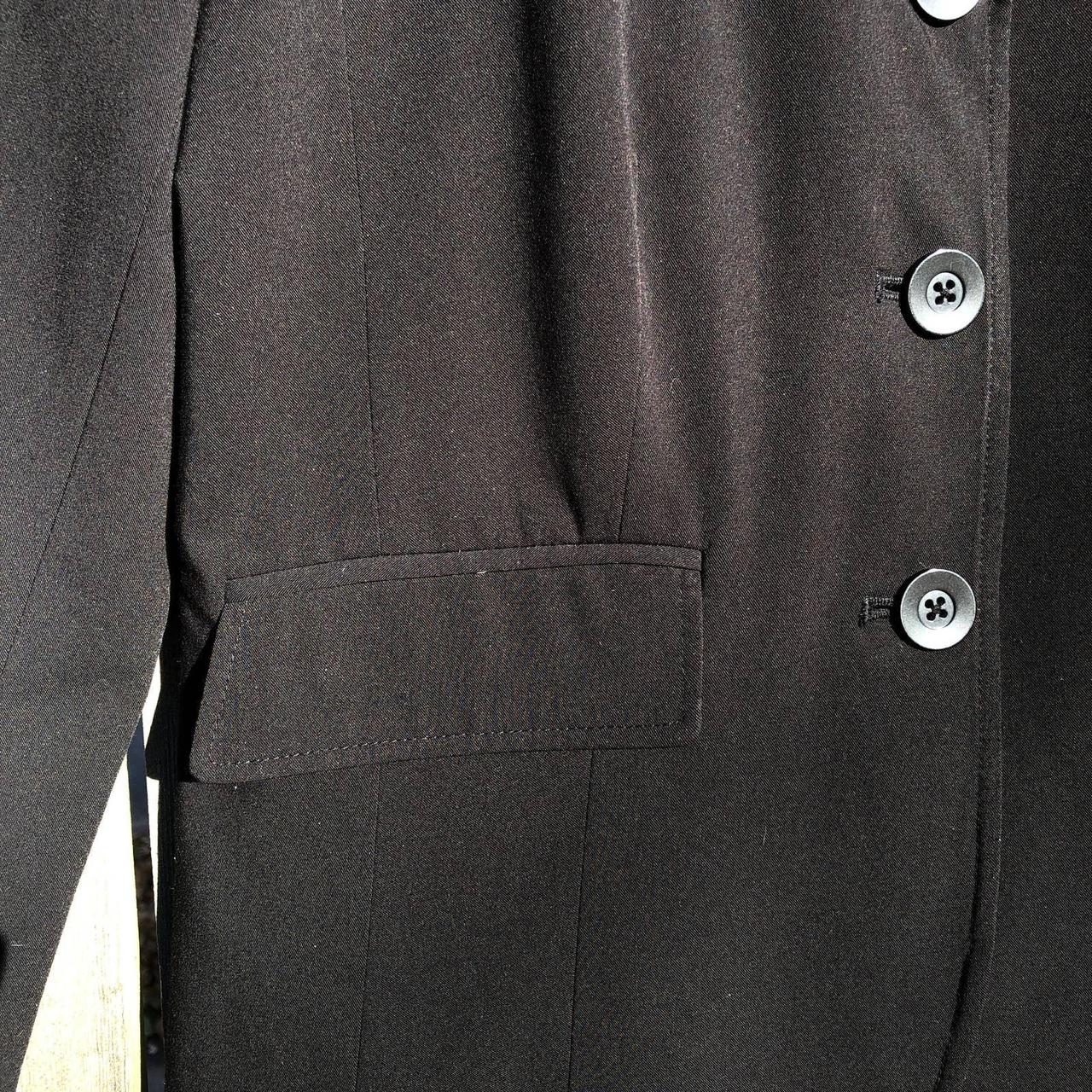 Worthington Black Blazer Triple Button with Pockets,... - Depop