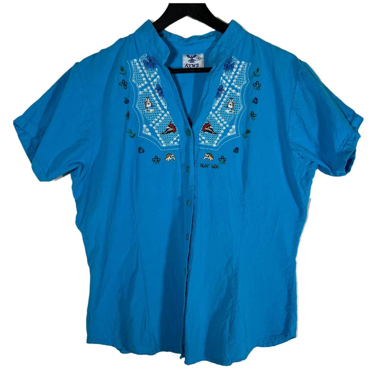 Product Image 1 - Embroidered Animal Galapogos Island Turquoise