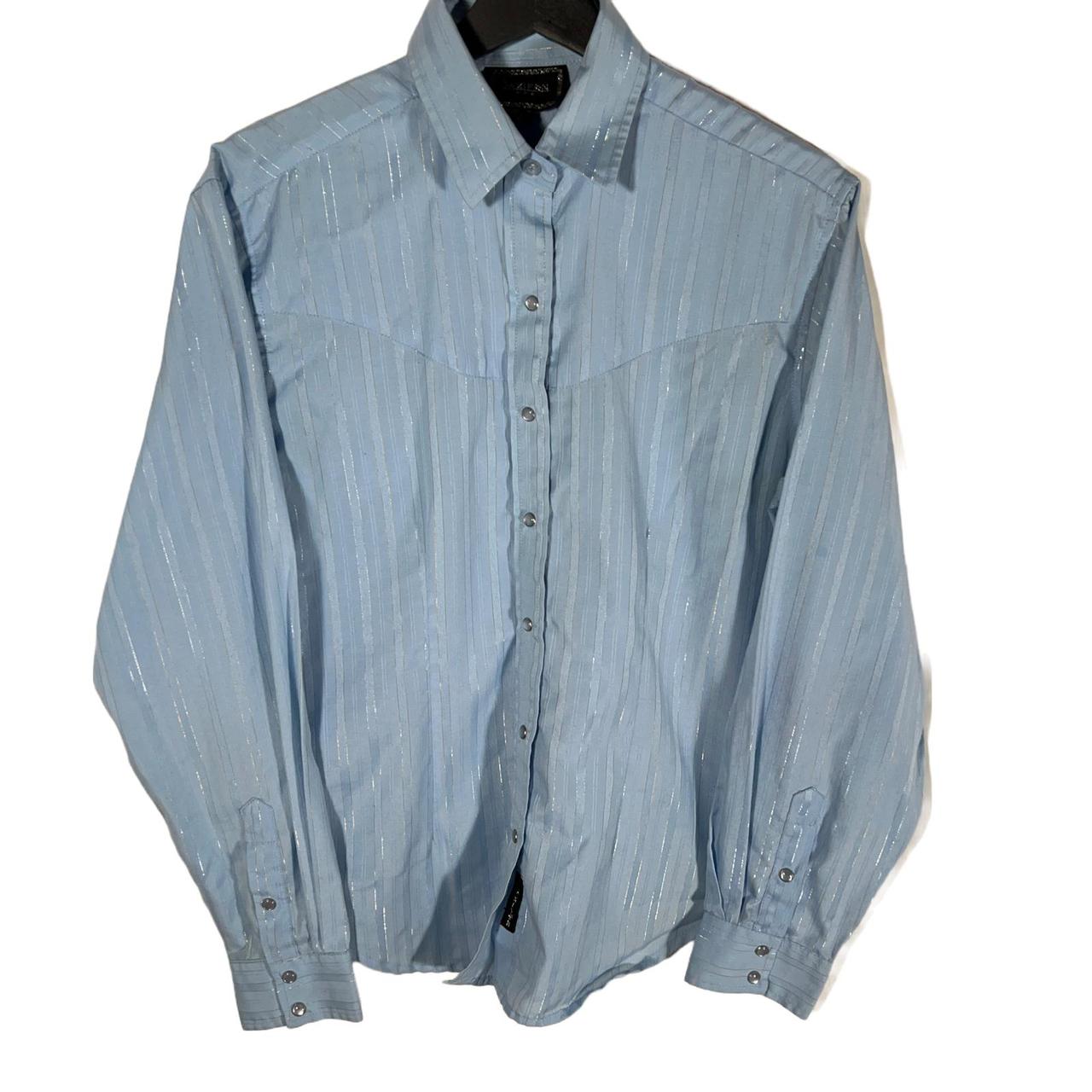 Product Image 1 - 1980s Saxifon Western Shirt Blue