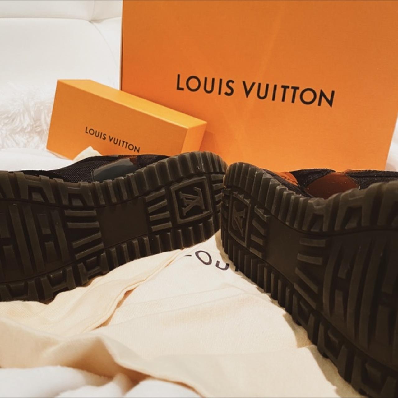 LOUIS VUITTON DENIM SNEAKERS ⋆ Louis Vuitton dark - Depop