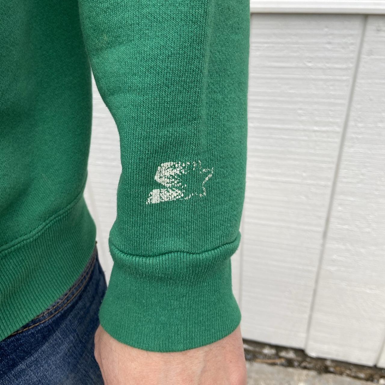 1990s Pullover NFL Eagles Hoodie • green with black - Depop