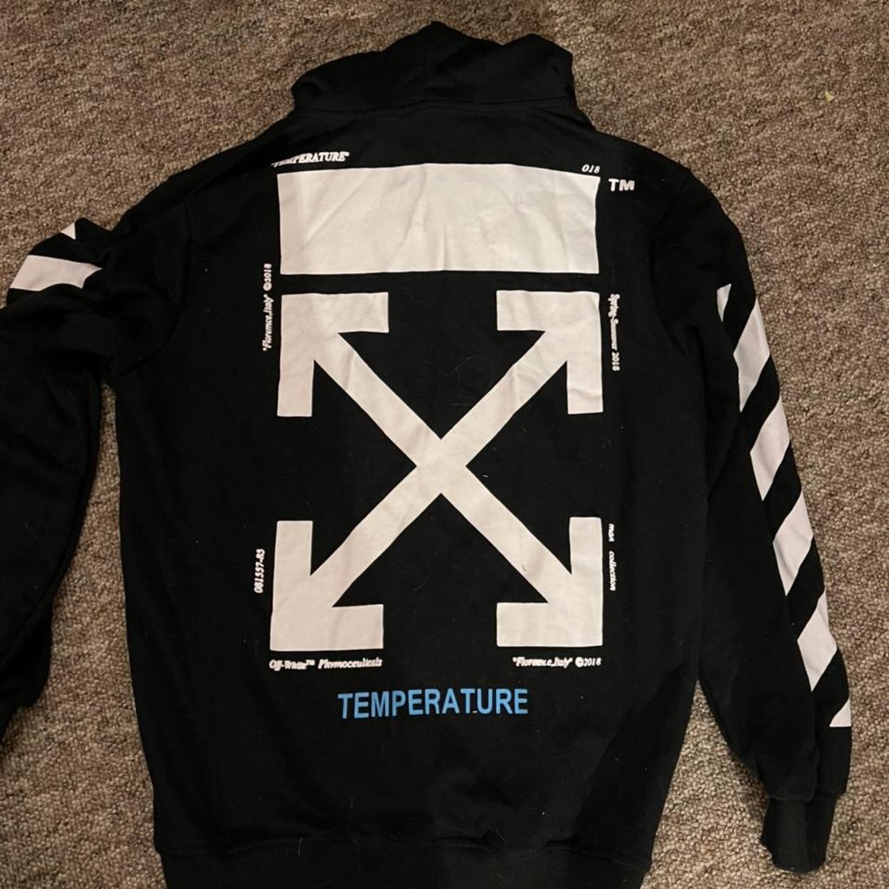 offwhite temperature lisa hoodie, worn a few times... Depop